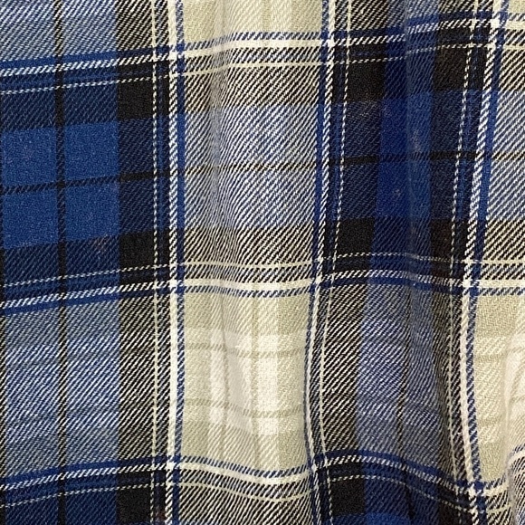 Rumors Plaid Button Up Shirt 100% Cotton Sz XL Faded Distressing - Picture 4 of 9